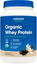 Nutricost Organic Whey Protein Concentrate, French Vanilla Flavored, (2LBS) - Gluten-Free, Non-GMO