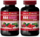 Brain and Memory Power Boost - Goji Berry - Naturlig CNYOXIDANT Kompleks, Immunstøtte, Noni Supplement Piller, Mangosteen Extract, Acai Berry, superfruktkompleks, Energy Booster, 2 flasker 120 Caps