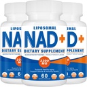2200mg 利波索马尔 NAD+ 补充,NAD 手机能源补编,老化Defese,180 Capsules