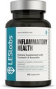 LES Labs Inflammatory Health – Felles støtte, muskelfunksjon og avslapping, mobilitet– Turmerisk, Boswellia, Quercetin, Ginger & CoQ10 – Ikke-GMO Supplement – 60 Kapsler