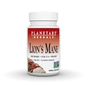 Planetary Herbals Lion's Mane, for Memory, Focus, and Mood*, 1,000 mg - 30 Vegan Capsules