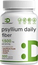 서빙 당 Psyllium Husk 1500mg, 300 캡슐 - Inulin & Acacia Complex를 가진 1개의 섬유 보충교재에서 3 – 자연적인 녹는 섬유, 지원 소화성 건강 – 근거한 식물, 비 GMO