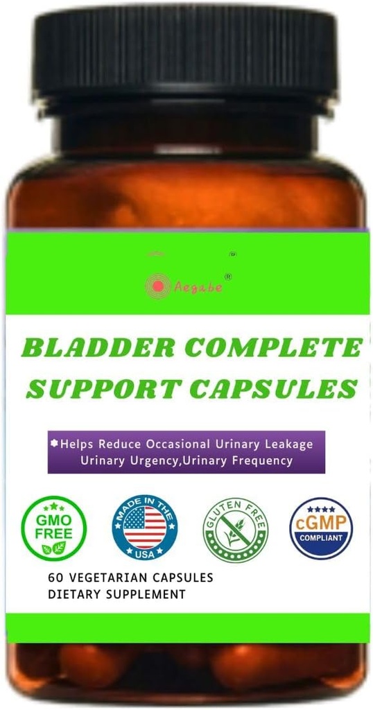 Suplemento de controle de bexiga para reduzir a frequência urinária, Urgência e vazamento, Fórmula de 5 ingredientes potente com extrato de semente de abóbora,Cranberry, Vitamina D3, para homens e mulheres, 60 dias de fornecimento