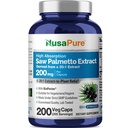 NusaPure Saw Palmetto,200 Veg Capsules (Non-GMO, Vegan)
