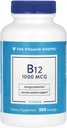 Vitamin Shoppe Vitamin B12 1000mcg - Stöder energiproduktion, När daglig kosttillskott - Vitamin B-12 (Som Cyanocobalamin), Gluten & Dairy Free (300 Lozenges)