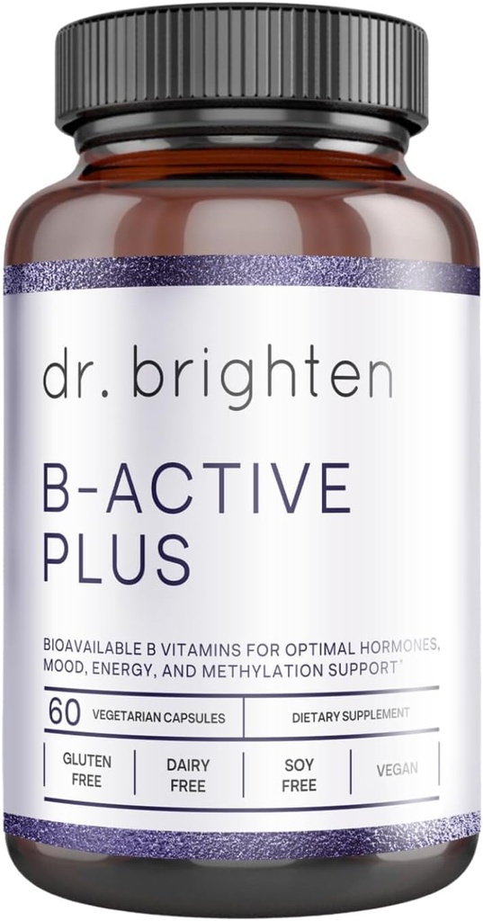 Brighten B-Active Plus doktorea - Energia, metabolismoa, bihotzeko osasuna, memoria hobetua - 60 kapsulak