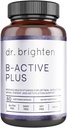 Dr. Brighten B-Active Plus - Vegan B Vitamin supplement for Energy, Metabolism, Heart Health, Improved Memory - 60 Capsules