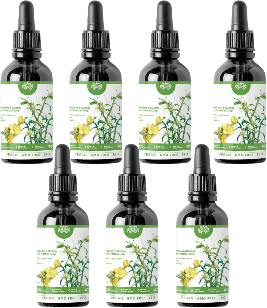 Dendrobium & Mullein Extract Herbal Drops Potężne wsparcie Lung, Dendrobium & Mullein Extract Herbal Drops, Herbal Care Essence (7szt)