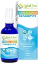 LiviaOne Probiotice lichide topice Spray, USDA-Certified Organic Probiotics, Gluten- și Allergen-Free Vegan Probiotice, Non-GMO și Raw, 2 Fl Oz (Pachetul de 1)