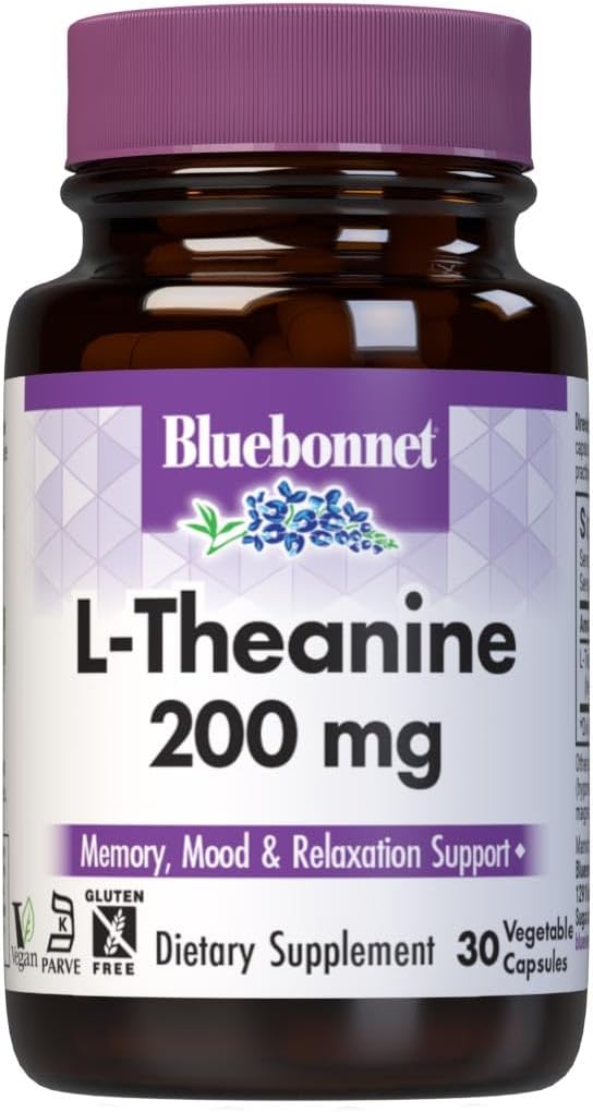 Bluebonnet Nutrition L-Theanina 200 mg, 30 Count