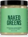 Supplément de poudre de vert biologique NAKED Super Greens - seulement 10 ingrédients Premium - végétalien, non OGM, prébiotique et probiotique - 35 portions