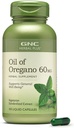 GNC Herbal Plus Oil of Oregano 60mg Supplement, Vegetarian, stöder allmänt välbefinnande, 100 portioner