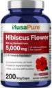 NusaPure Hibiscus Fearer 10:1, 500 mg Eg tương đương 5000mg 200 Vegetaan Caps (Non-GMO, Vegan)