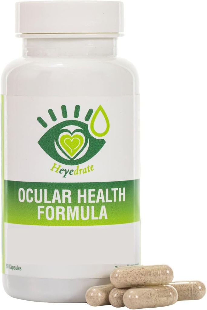 Heyedrate ocular Health Formula - Complete Macula and Retina Support Areds 2 Formula Packed with Lutein, Zeaxantin, and Astaxantin (30 napos ellátás)