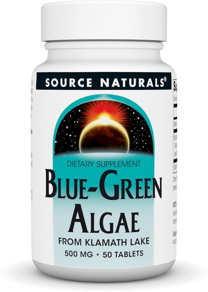 Fonte Natural Algas Azul-Verde do Lago Klamath* - 500 mg - 50 Comprimidos