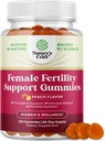 Fertilitet Gummies for kvinner som prøver å konceiv - Yummy Gummy Fertilitet Supplement for kvinner med Myo-Inositol Folic Acid & Vitex Chasteberry - Vegan Non-GMO & Glutenfri - Juicy Peach (60 serveringer)