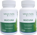 Tattvos žolelės Organic Mucuna Pruriens - Natural L- Dopa, Dopamine Support, Vegan & Gluten- 240 Capsules (2-Pack)