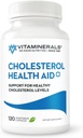 Vitaminerals® 125 Cholesterol Health Aid Plus ← Niacin ← CoQ10 ← Ajo ← Complejo Phytolestrol Silencio 60 cápsulas vegetales