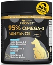 95 Şirkətlər və Cats üçün Omega 3 Balıq Yağı, RTG prosesed Salmon Yağı, Maksimum EPA & DHA, Supports Heart, Skin, Coat, Birləşmiş,Heart & Immune Health, 100 Soft Gels