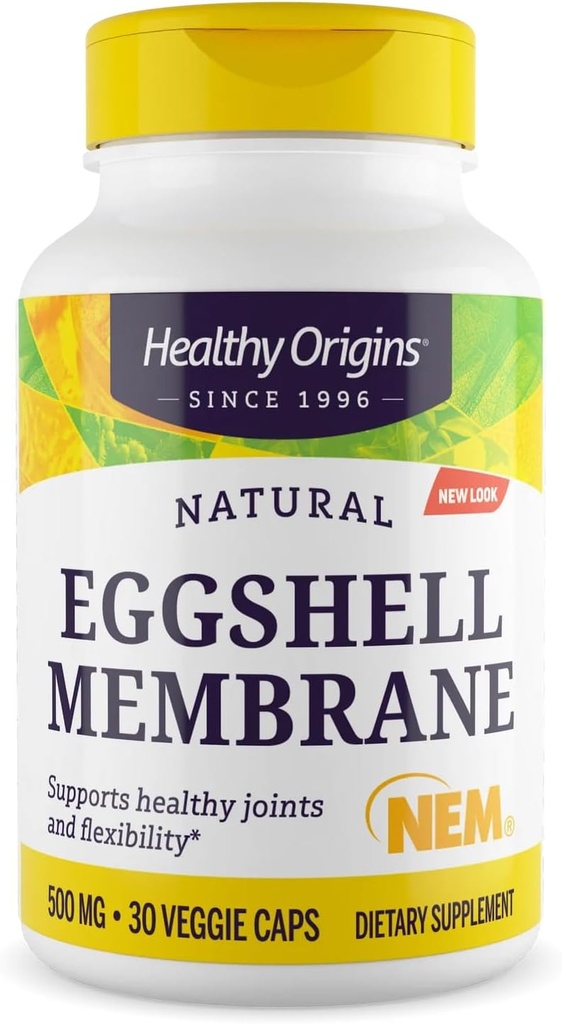 Orígenes saludables Membrana de huevo 500 mg (NEM, non-GMO, Gluten Free, Joint Support), 60 Veggie Caps