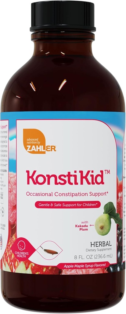 Zahler KonstiKid, Kids Constation Supplement, LiquidConstation Ease, Supports Regularity & Digestive Health, 8OZ