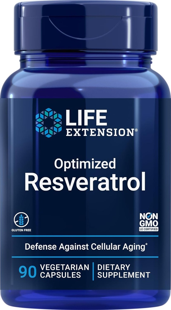Life Extension Optimierte Resveratrol, 90 Vegetarische Kapseln