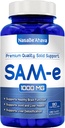 Supplemento SAM-e ad alta resistenza | Stesso S-Adenosyl-L-Methionine 1000mg per Serving per Bone e Mood Support Supplemento | Prodotto negli Stati Uniti Non OGM e Gluten Free (alimentazione 45 giorni) (Single)