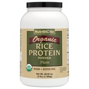 NutriBiotic Certified Organic Rice Protein Plain, 3 Pound | Low Carbohydrate Vegan Protein Powder | Raw, Certified Kosher & Keto Friendly | Made Without Chemicals, GMOs & Gluten | Easy to Digest