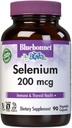 Bluebonnet Selenium 200mcg Capsules (L-selenomethionin) - Potent Antioxidant Support - Amino Acid Complex Selenium Supplement für Damen und Herren - Vegan, Non-GMO, Gluten-Free - 90 Gemüsekapseln