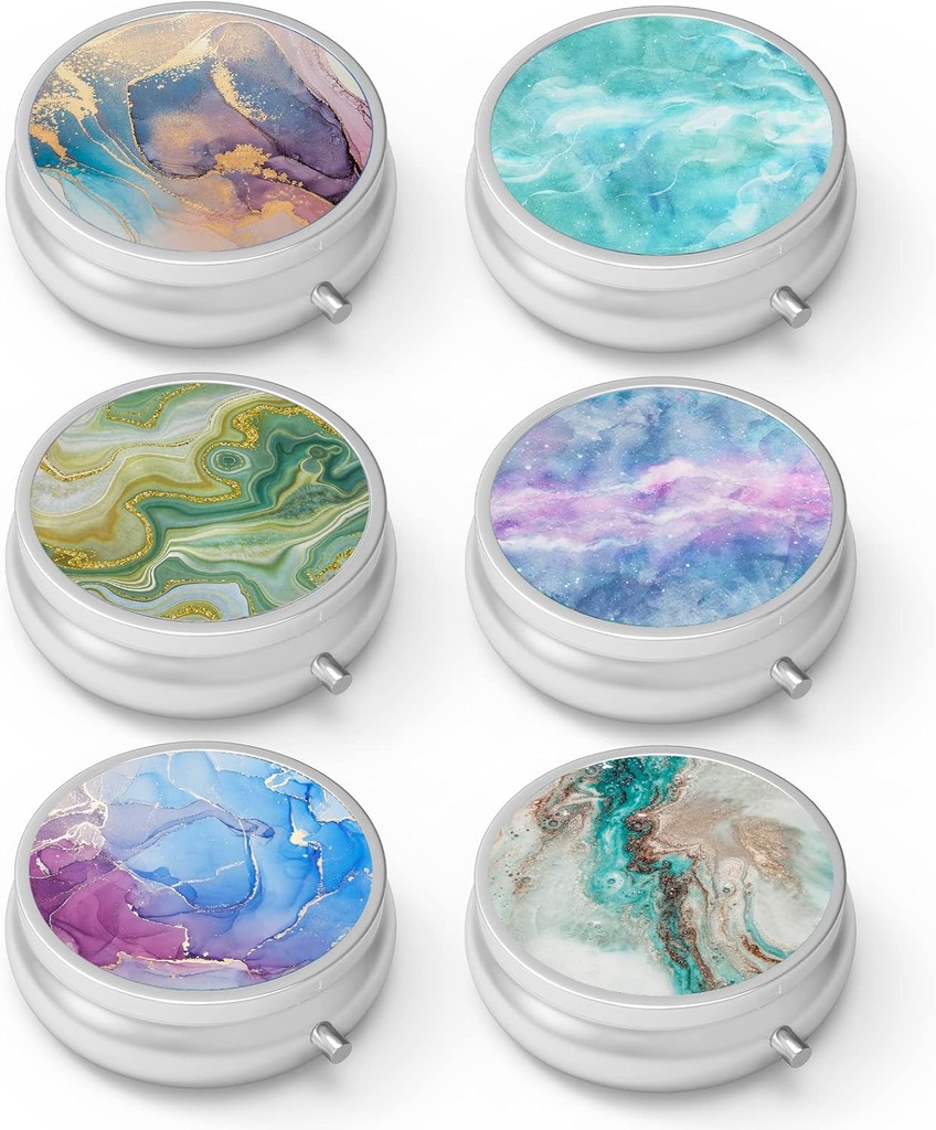 Pill Box 3 Karşılaştırma Küçük Pill Vakası, Pocket veya Purse Pill Organize Pill Konteynerleri Vitaminleri, İlaçları, Balık Yağı ve Supplements 4 Creation)