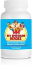 Nire Spectrum Heroes Haurren Multivitamin osagarria - Acetyl-l-carnitine, Choline, Coenzyme Q10, Inositol, MSM, MTHF, NAC eguneroko elikadura-laguntzarako eta osasun kognitiboarako (150 kapsula)