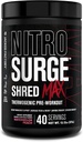 Fabrica Jacked Nitrosurge Shred Max Preworkout - Pudră termogenică de antrenament pentru bărbați și femei - L Citrulină, Acetil L Carnitină, Cafeină organică - 40 Serviri, Pepene Peach