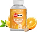 SaltStick Electrolyte FastChews - 120 Conte Orange Flavor - Tablete electrolit masticabile pentru hidratare, Taburi de sare, Relief de deshidratare