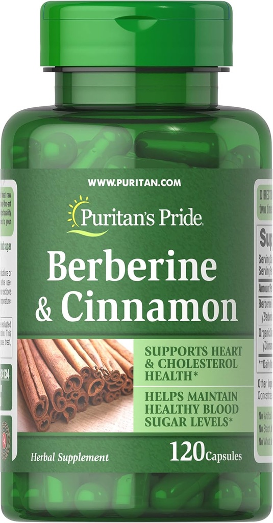 Оригинальное название: Puritan's Pride Berberine and Cinnamon