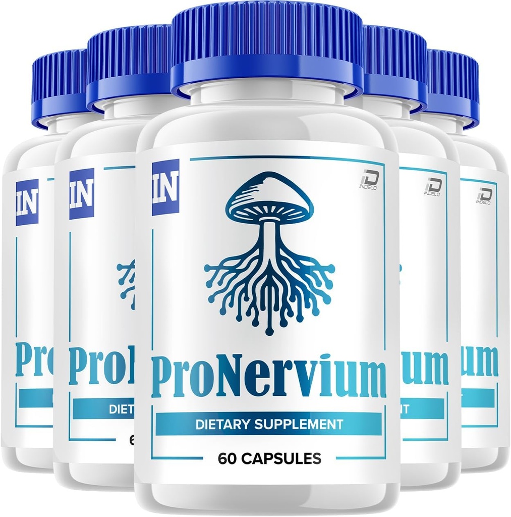 Pronervium Nerve Health Support Pills, Pronervium Recenzje, Pronervium Nootropic Advanced Formuła, Pronervium All Natural Focus Supplement, Pronervium Brain Support Recenzje (5 Pack - 300 kapsułki)
