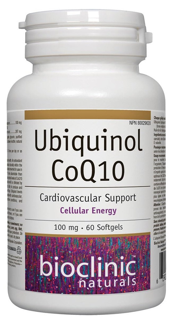 Bioclinic Naturals Ubiquinol Softgels, 60 Count