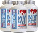 I LOVE MY PETS LLC Liver Supplement for Cats - CAT Immune Support - Booster - Healthy Supplement - cat Mushroom Supplement - 180 Treats (3 Bottles)