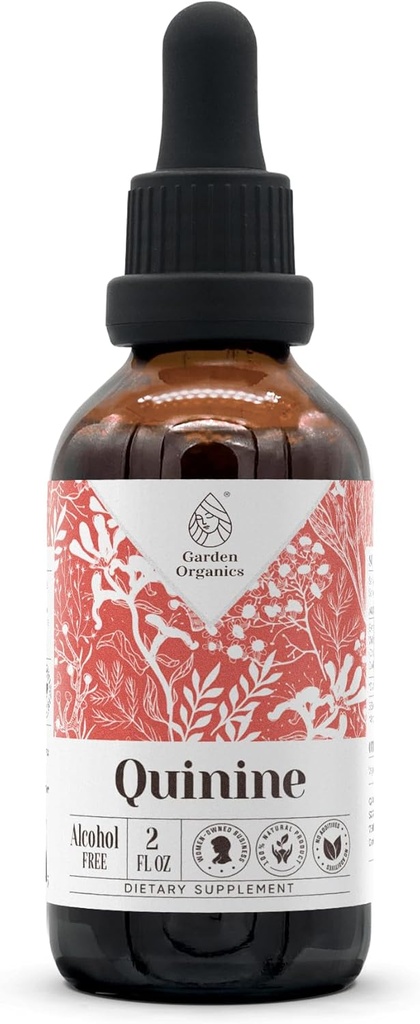 Quinine Alcohol-Free Natural Tincture Extract, Система Immune Booster, Рідкі краплі, виготовлені з 100% (2 мл унції)