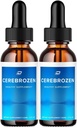 Cerebrozen Tinnitus Ear Drops - Cerebrozen 24, Cerebrozen Liquid Drops, Cerebrozen Drops for Ear Relief (2 Pack - 120 ML)