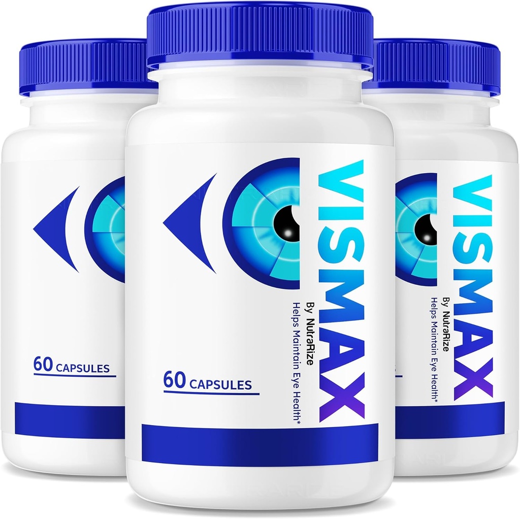 (3 Pack) VisMax-piller - Offisiell formel for å gjenopplive øyehelse, VisiMax Øyevitaminer, Alt Naturlig Herbal Supplement for å forbedre og beskytte øyesyn, Vis Max Vision Support anmeldelser (180 kapsler)