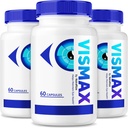 (3 Pack) VisMax Pills - Fórmula oficial para reviver a saúde dos olhos, VisiMax Vitaminas, Todos os suplementos naturais de ervas para melhorar e proteger a visão, Vis Max Vision Comentários de suporte (180 Cápsulas)