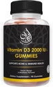 Halal D3-vitamin Gummies felnőtteknek, férfiaknak és nőknek: 124; 1000NE - 2000NE