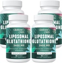 8-in-1 Liposomomal Glutitione 2400 MG, High Absorction Antooxidant alident Timal - with Hyaluric ident access, Alpha-Lipipoisidia, Resaveratrol - ผิวหนัง, feer Detoxx and Imumun System, 240 Softgels