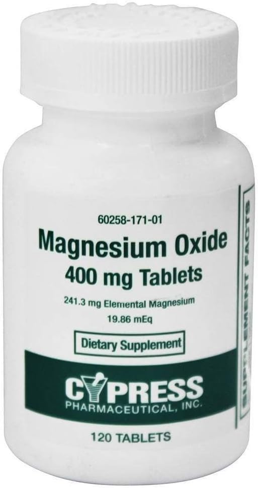 Oxid de magneziu 400 mg, 120 comprimate per flacon (4 flacoane)