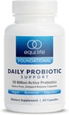 Equilife Daily Probiotic Support, 50 Milyar CFU, 8 Strain Probiotik, Digetical and Gut Health Suplemen untuk Pria dan Wanita, Gluten Free, Soy dan Dairy Free, Non GMO Amerika Dibuat, 60 Capsules