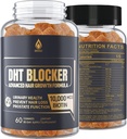 DHT Blocker Gummies hiusten kasvua täydentää, Super Potency Saw Palmetto & Biotin 10000 mikrog naisille & miehet, Plus 12 ominainen Blend - estää hiustenlähtöä, estää DHT reseptorit, Hormonaalinen tasapaino