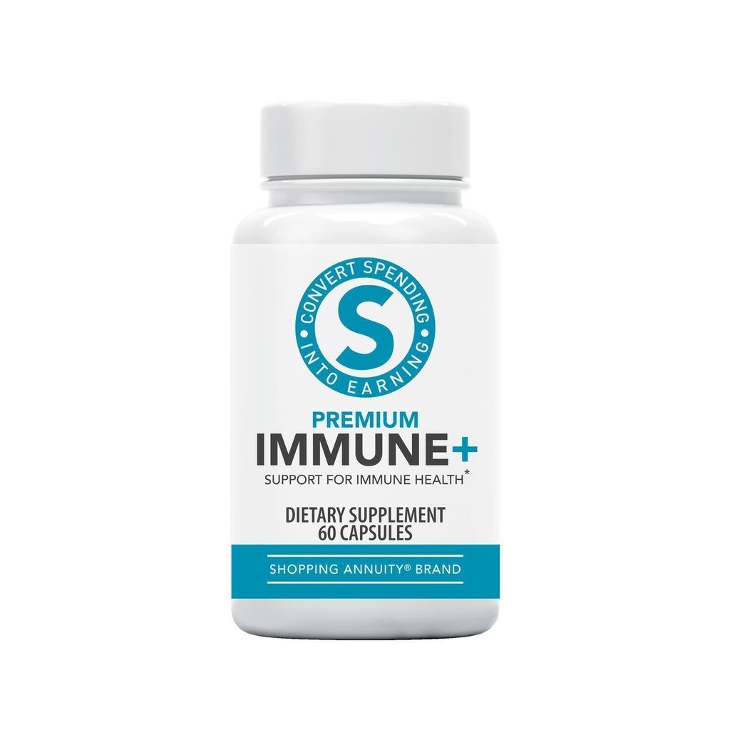 Shopping Annuity Premium Immune + Formula – Daily Immune Support Supplement with Reishi Mushroom, Echinacea, American Ginseng, Vitamin C & Zinc – Stress Response & Energy Support – 30 Servings