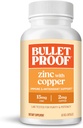 Bulletproof Zinc with Copper Capsules, 60 Count, Minerals and Antioxidant Supplement for Immunity and Mood