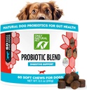 Only Natural Pet Probiotic Dog and Cat supplement - Digestive " Gut Health Enzyme Formula, Puppy " Canine Digestive Chews, Best for Stomach Relief " Gas Aid - Soft Chews, 60 count.