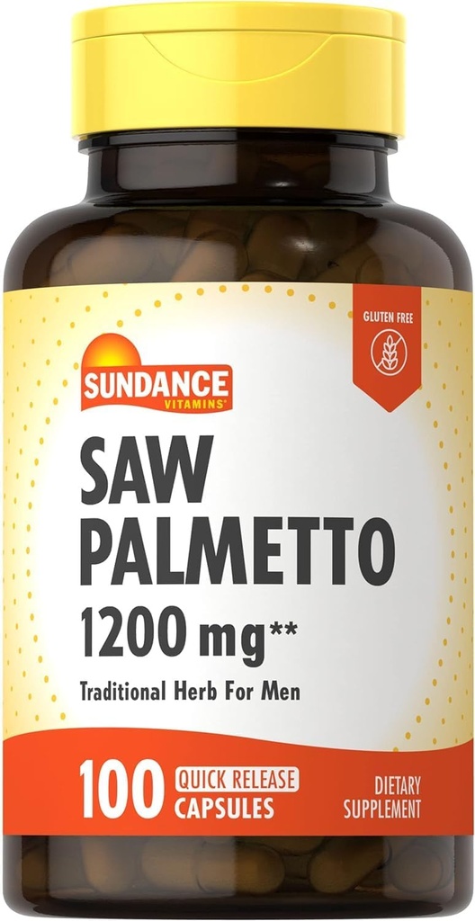 Sundance Bitaminak Saw Palmetto 1200 mg - 100 kapsula, 2ko paketea